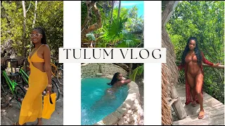 Tulum Travel Vlog| Come to Mexico with me + IKAL Hotel Jungle Suite | Taboo Beach Club