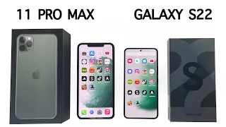 SAMSUNG Galaxy S22 vs iPhone 11 PRO MAX SPEED TEST