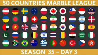 50 Countries Marble Race League Season 35 Day 3/10 Marble Race in Algodoo