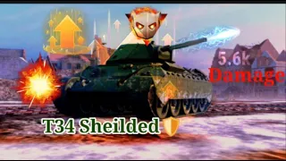 T34 Shielded Big Boss - The Most Powerful Tank in World Of Tanks Blitz