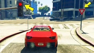 Соблюдаю ПДД в GTA 5.. вот что получилось!