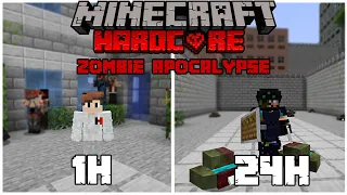 Minecraft Hardcore 24H ZOMBIE APOCALYPSE! *BEZ PRZERW*