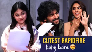 Baby Kiara Cutest Rapidfire With Nani and Mrunal Thakur | #HiNanna | Manastars