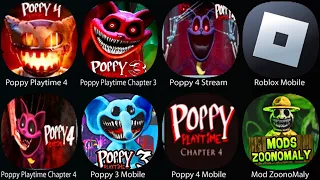 Poppy Playtime Chapter 2,Poppy Playtime Chapter 3,Poppy Mobile,Project Playtime 2,Roblox,Zoonomaly.