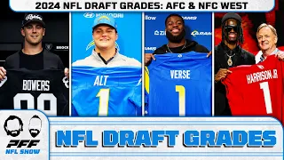 Draft Grades: 2024 NFL Draft - AFC West & NFC West | PFF NFL Show