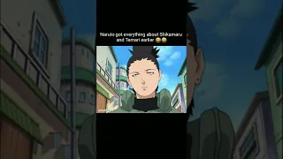 Naruto got everything about Shikamaru and Temari earlier😂😂