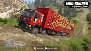 Spintires MudRunner MZKT 7410 Monster Dump Truck Driving Uphill | 2023