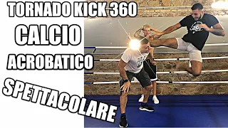 Calcio spettacolare Tornado Kick 360 con Sim1workout e Mattia Faraoni