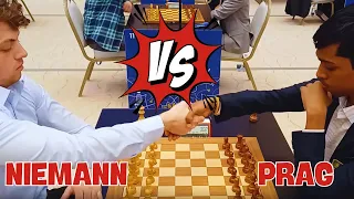 NIEMANN HANS VS PRAGGNANANDHAA|| World Blitz Chess 2023 - R8