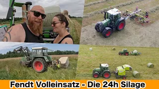 FarmVLOG#828 - Vollgas im Gras - Mähen / Wenden / Schwaden / Pressen / Wickeln