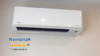 Кондиционер      Toshiba RAS-16N3KVR-E / RAS-16N3AVR-E   Видео обзор модели после монтажа