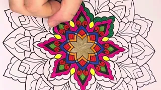 Colour me Happy - Mandala Episode 224 #wellness #mindfulness #colouring #colourme #mandala #happy