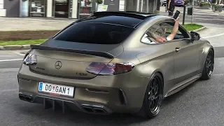 STRAIGHT PIPED MERCEDES C63S AMG - LOUD REVS I BRUTAL SOUND!
