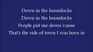 Down in the Boondocks by Billy Joel Royal w/ lyrics