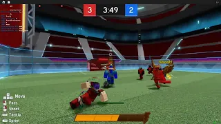 Helping My Friend Get Superstar Rank In Super Strikers League! |Roblox