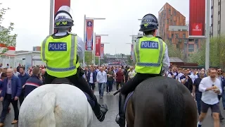 Fans doing battle at Wembley - special report on the cost of policing football in London | ITV News