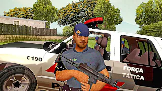 JOGANDO GTA SA COMO UM POLICIAL! (MOD INSANO)