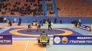 Чемпионат Таджикистана по вольной борьбе/ Финал/ Блестящая победа Мухаммада Икромова