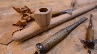 Woodworking, Hand Carved Tobacco Pipe, How To