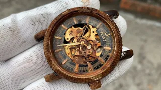 Restoration Rusty mechanical watches | Watchmaker reparing old Watch