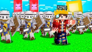 MEMIMPIN PASUKAN CILOK DAN MELAWAN PENJAJAH MINECRAFT 👑