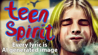 Nirvana - Smells Like Teen Spirit (ai generated images) [Lyrics Video]