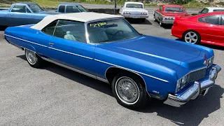 Test Drive 1973 Chevrolet Caprice Convertible 454 Big Block SOLD $27,900 Maple Motors #1921