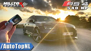 540HP AUDI RS4 B9 REVIEW POV on AUTOBAHN (No Speed Limit) & ROAD by AutoTopNL