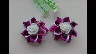 Бантики Малышки из лент Канзаши МК / The Little bows of ribbon Kanzashi MK