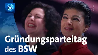 Gründungsparteitag des „Bündnis Sahra Wagenknecht“