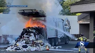 Garbage truck catches fire in Scotts Valley