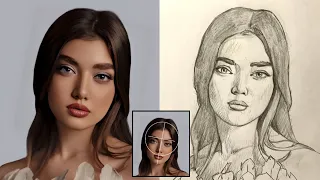 آموزش طراحی چهره, شبیه سازی چهره, مبتدی تا پیشرفته / how to draw a portrait