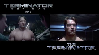 [Movie Clips] Comparison between Terminator1(1984) and Terminator 5 (2015)