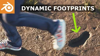 Blender Tutorial: Dynamic Footprints Animation | EASY