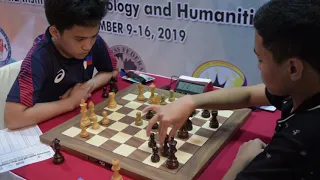 IM Daniel Quizon--Mark Jay Bacojo Blitz Chess East Asia Juniors Championship Dec 2019