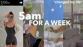 waking up at 5AM everyday for a WEEK...*it changed my life*