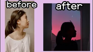 picsart tutorial edit photo silhouette aesthetic purple sky SIMPLE