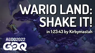 Wario Land: Shake It! by Kirbymastah in 1:23:43 - AGDQ 2022 Online
