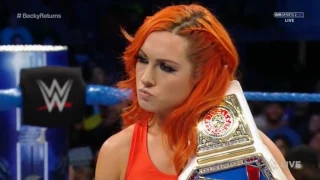 720pHD WWE Smackdown Live 10 25 16 Becky Lynch returns to face the #1 Contender Alexa Bliss