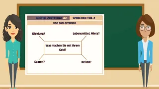 Sprechen Teil 1 und 2,  Prüfung || Goethe Zertifikat A2