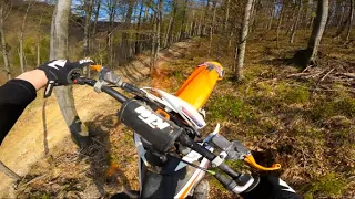 KTM SX250 POV WOODS RIDING