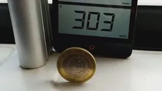 Balancing Coin On High Speed Train