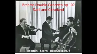 Szell and Cleveland LIVE: Brahms Double Concerto op.102 with Isaac Stern (vn) and Leonard Rose (vc)