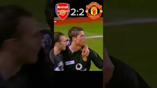 Arsenal vs Manchester united 4:2 | EPL 2005 | Ronaldo on fire #highlights #shorts #youtube
