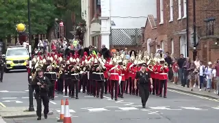 Band of the Household Cavalry in Windsor 22 Aug 2023 - "National Emblem" and "Carry On"