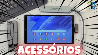 Esses são os ACESSÓRIOS que utilizo no meu Galaxy Tab A7 Lite!