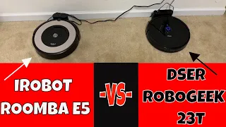 iRobot Roomba E5 -VS- Dser RoboGeek 23T - Is The Roomba Superior? Might Be Surprised!