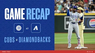 Cubs vs. Diamondbacks Game Highlights | 4/16/24