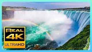 Niagara Falls in 4K - Amazing Views and Relaxing Piano Music - 4k UHD TV Screensaver