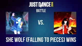 Just Dance 2014 | She Wolf (Falling to Pieces) VS. Where Have You Been - Battle Mode